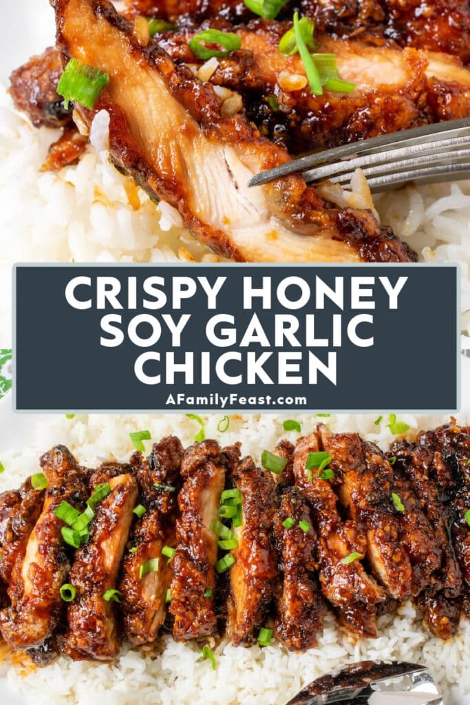 Crispy Honey Soy Garlic Chicken - A Family Feast