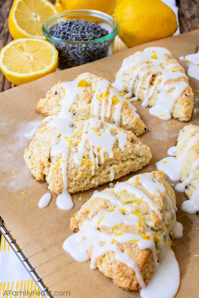 Lemon Lavender Scones - A Family Feast