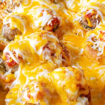 Meatball Stuffed Garlic Bread - A Family Feast