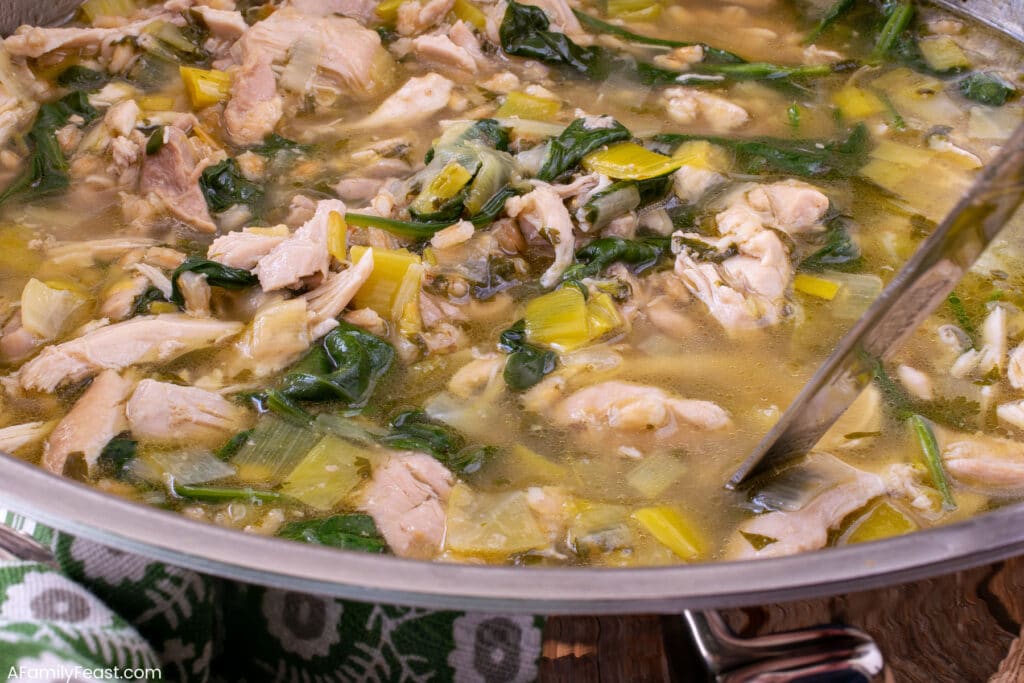 Chicken Barley Soup - A Family Feast