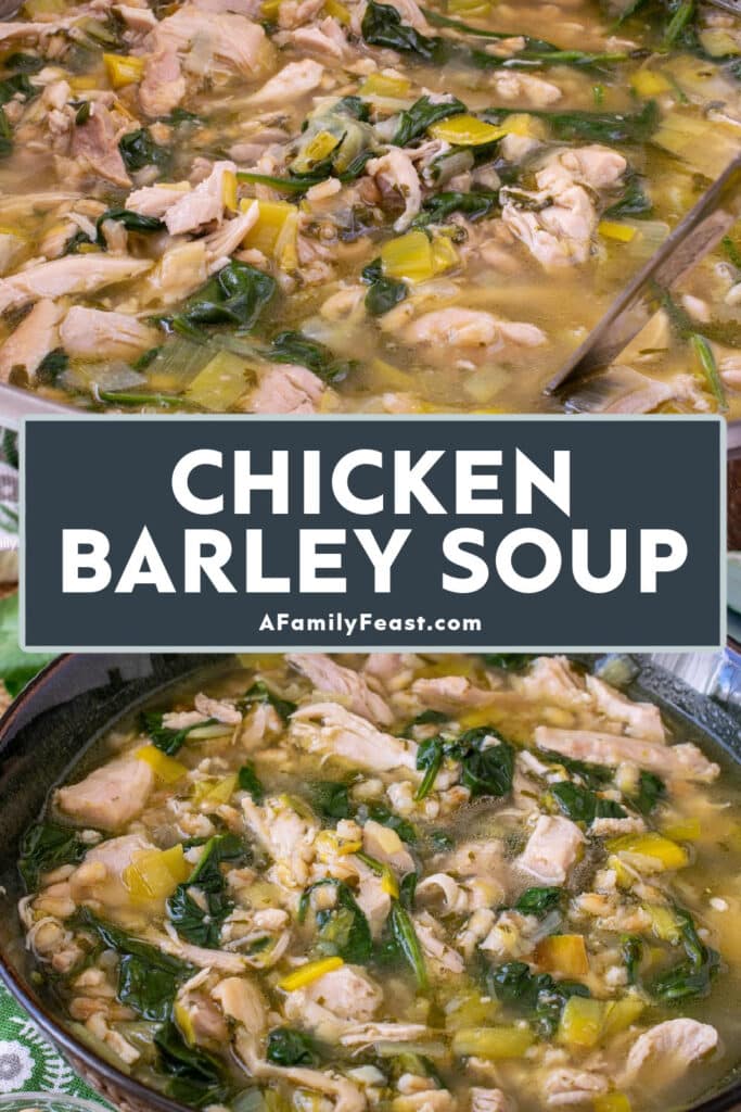 Chicken Barley Soup - A Family Feast