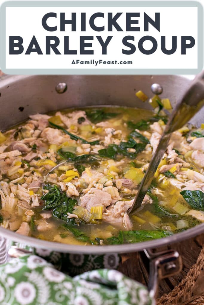 Chicken Barley Soup - A Family Feast