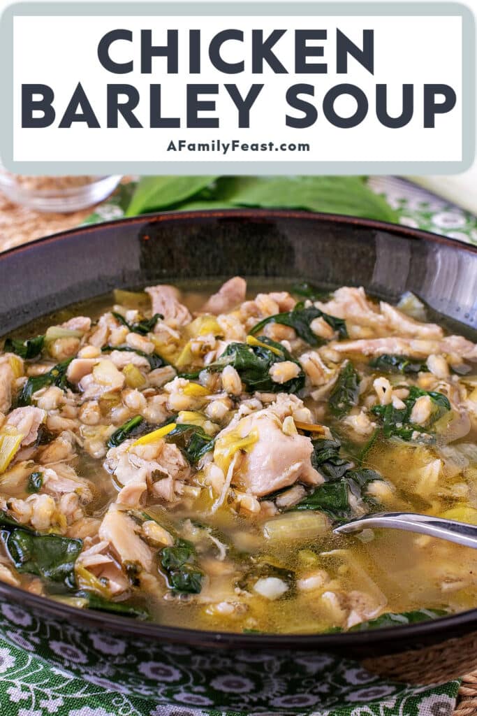 Chicken Barley Soup - A Family Feast