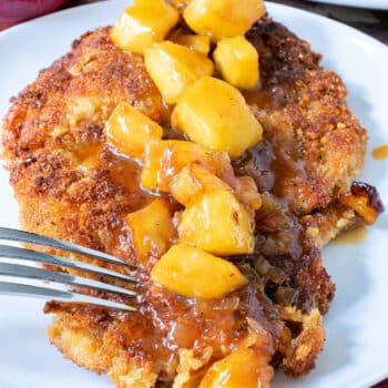 Pork Cutlets with Cider Glazed Apples - A Family Feast