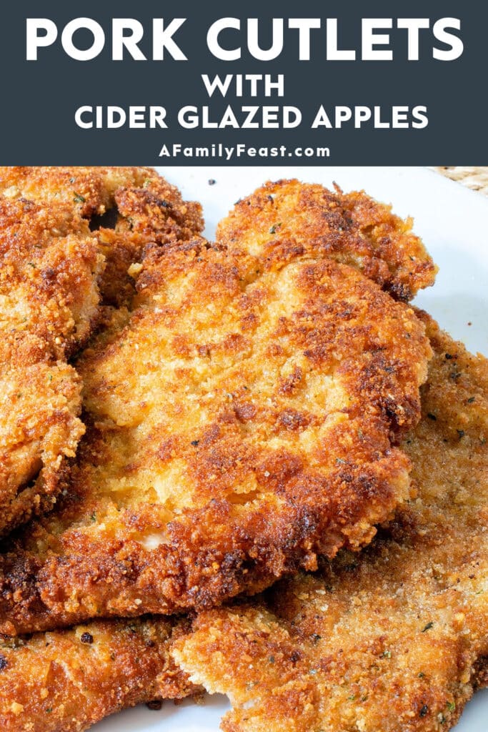 Pork Cutlets with Cider Glazed Apples - A Family Feast