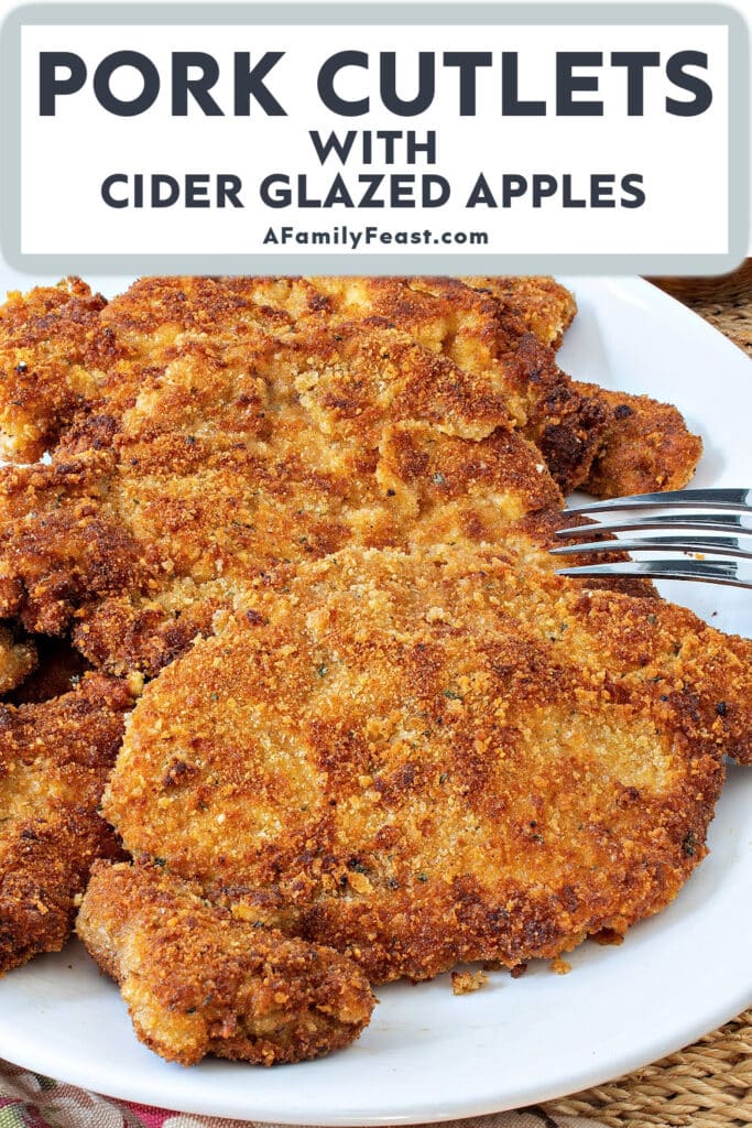 Pork Cutlets with Cider Glazed Apples - A Family Feast