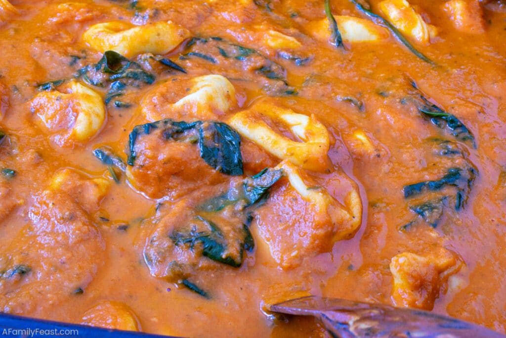 Slow Cooker Tomato Tortellini Soup - A Family Feast