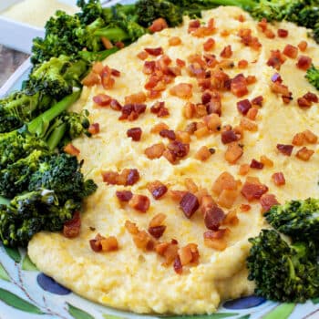 Creamy Polenta with Pancetta and Broccoli Rabe - A Family Feast
